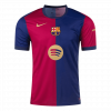 Barcelona 2024/25 Home Blue Spotify Logo Without Text Jersey