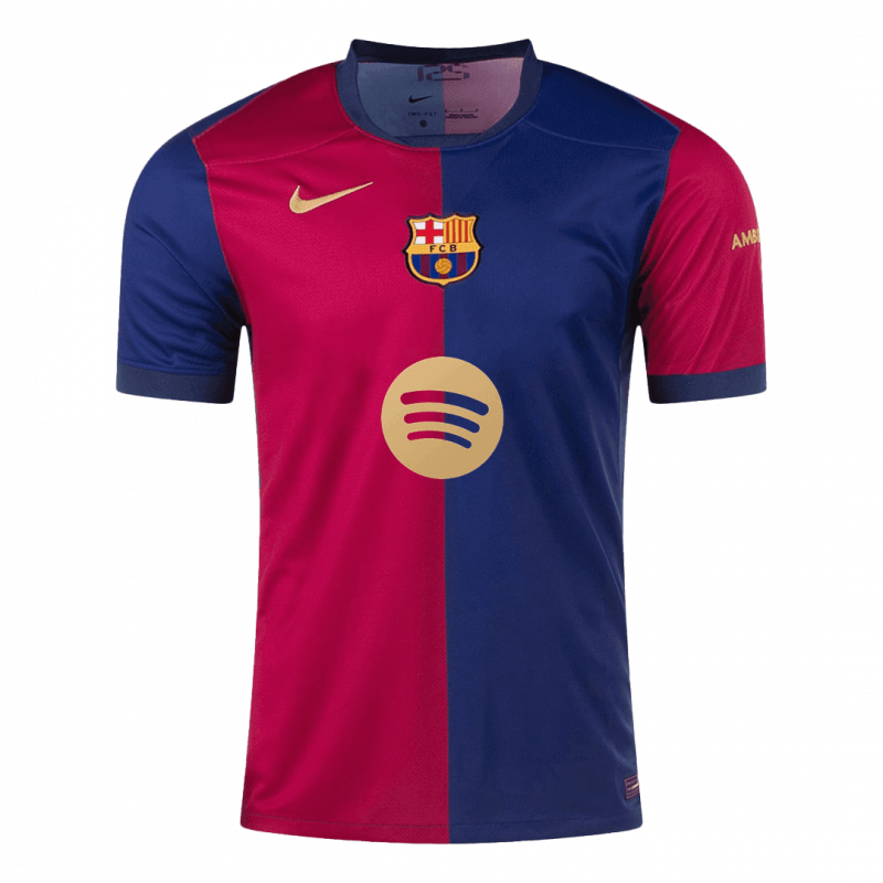 Barcelona 2024/25 Home Blue Spotify Logo Without Text Jersey