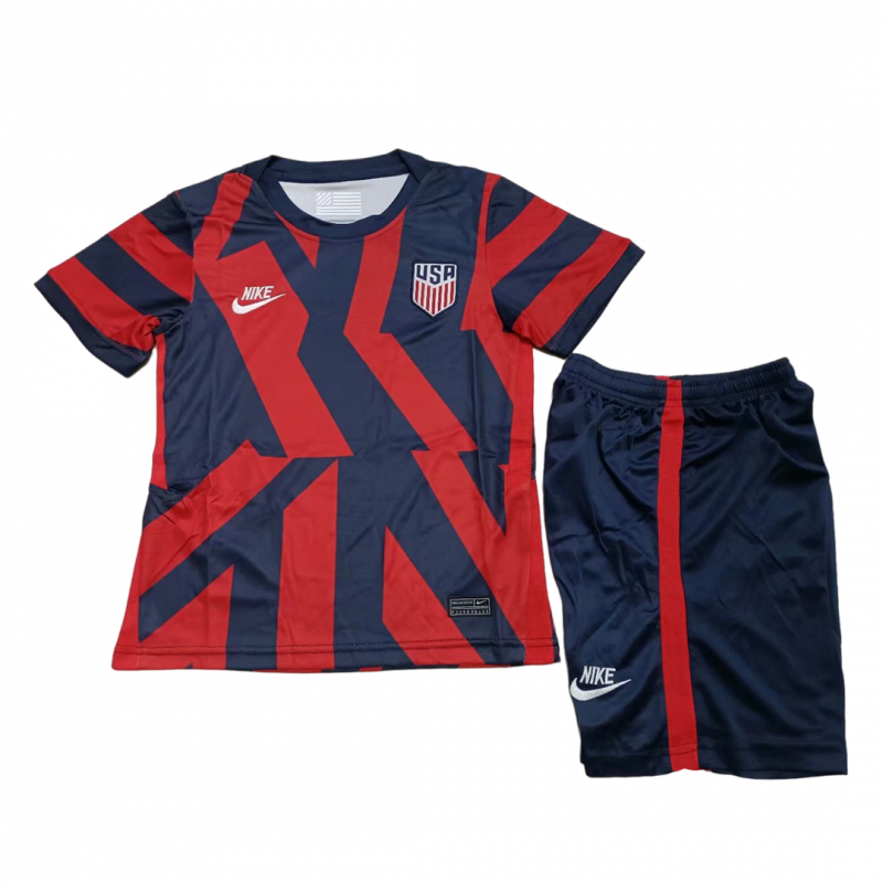 USA 2021 Away Red Kids Kit