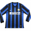 Inter Milan 2010/11 Home Black Long Sleeve Retro Jersey