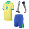 Brazil 2024 Home Yellow Kids Kit