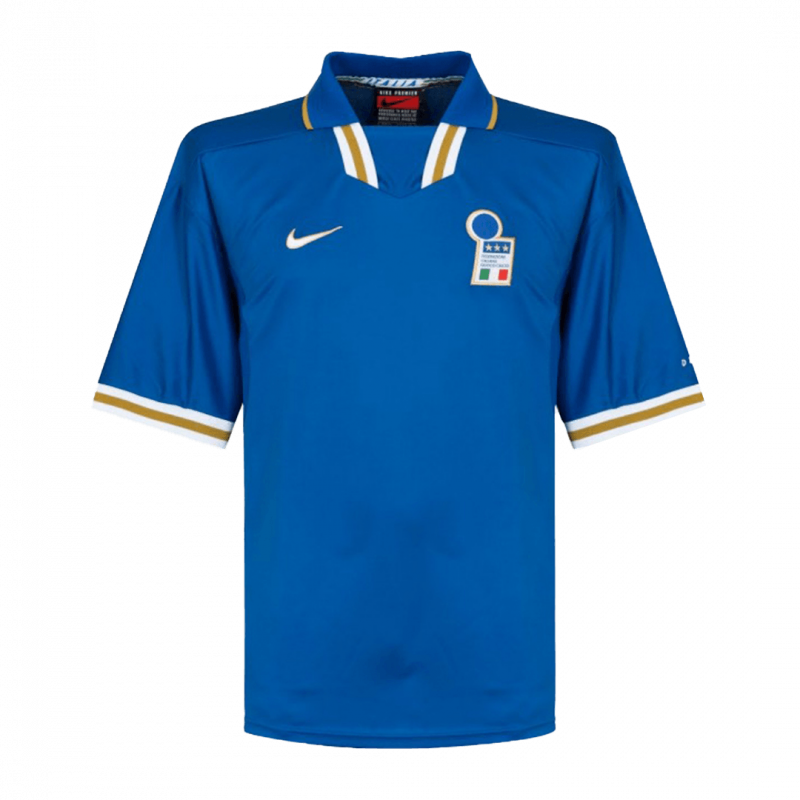 Italy 1996 Home Blue Retro Jersey