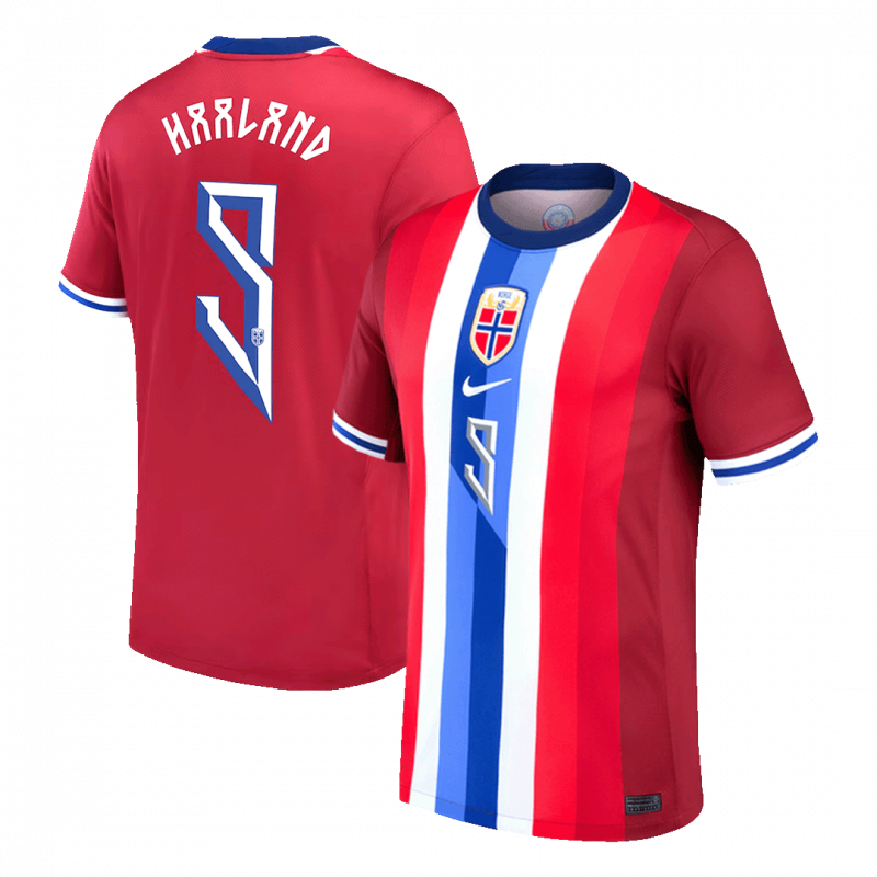 HAALAND #9 Norway 2024 Home Red Jersey