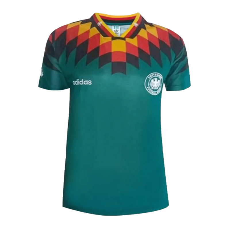Germany 1994 Away Green Retro Jersey