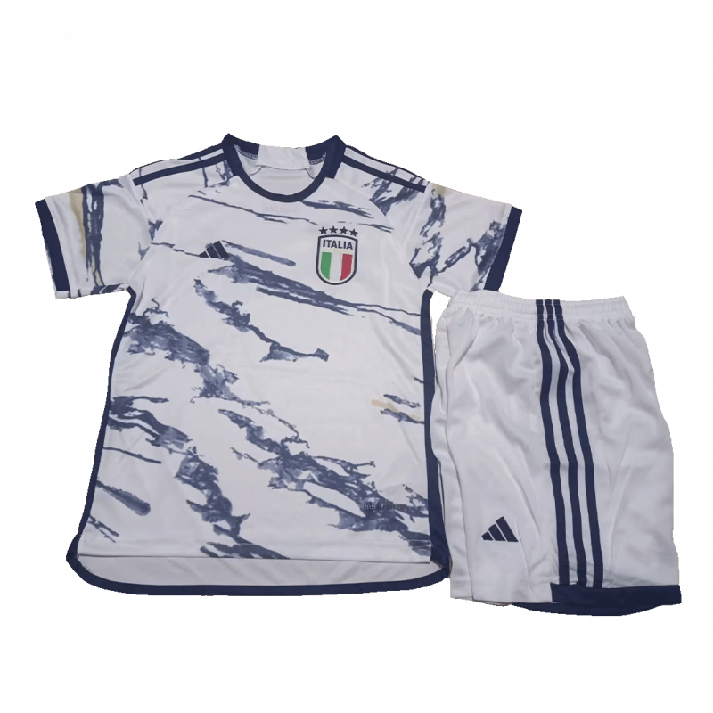 Italy 2023/24 Away White Kids Kit