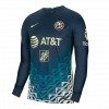 Club America 2021/22 Away Blue Long Sleeve Jersey