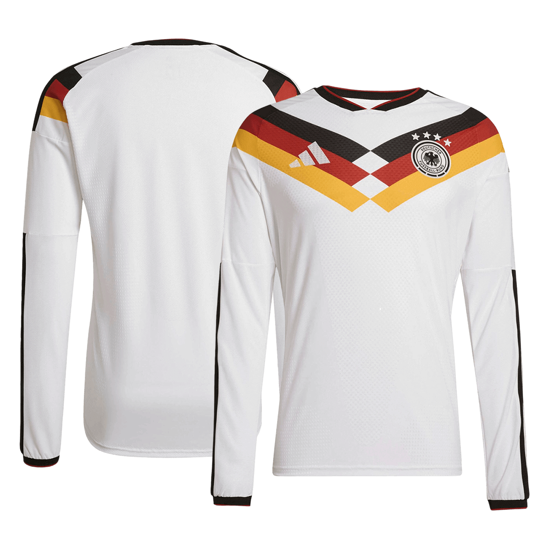 Germany 2026 Home White Player Version Long Sleeve Jersey