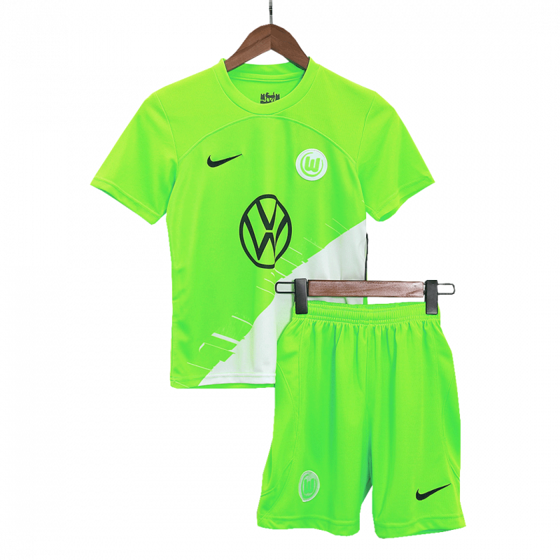 Wolfsburg 2023/24 Home Green Kids Kit