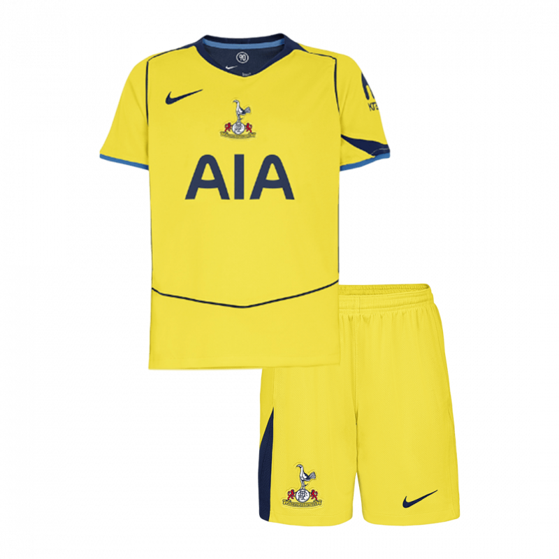 Tottenham Hotspur 2025/26 Third Yellow Kids Kit