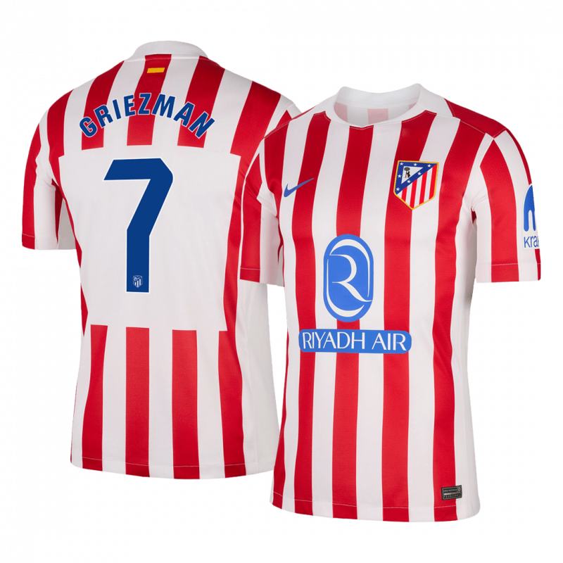 GRIEZMANN #7 Atletico Madrid 2025/26 Home White Jersey