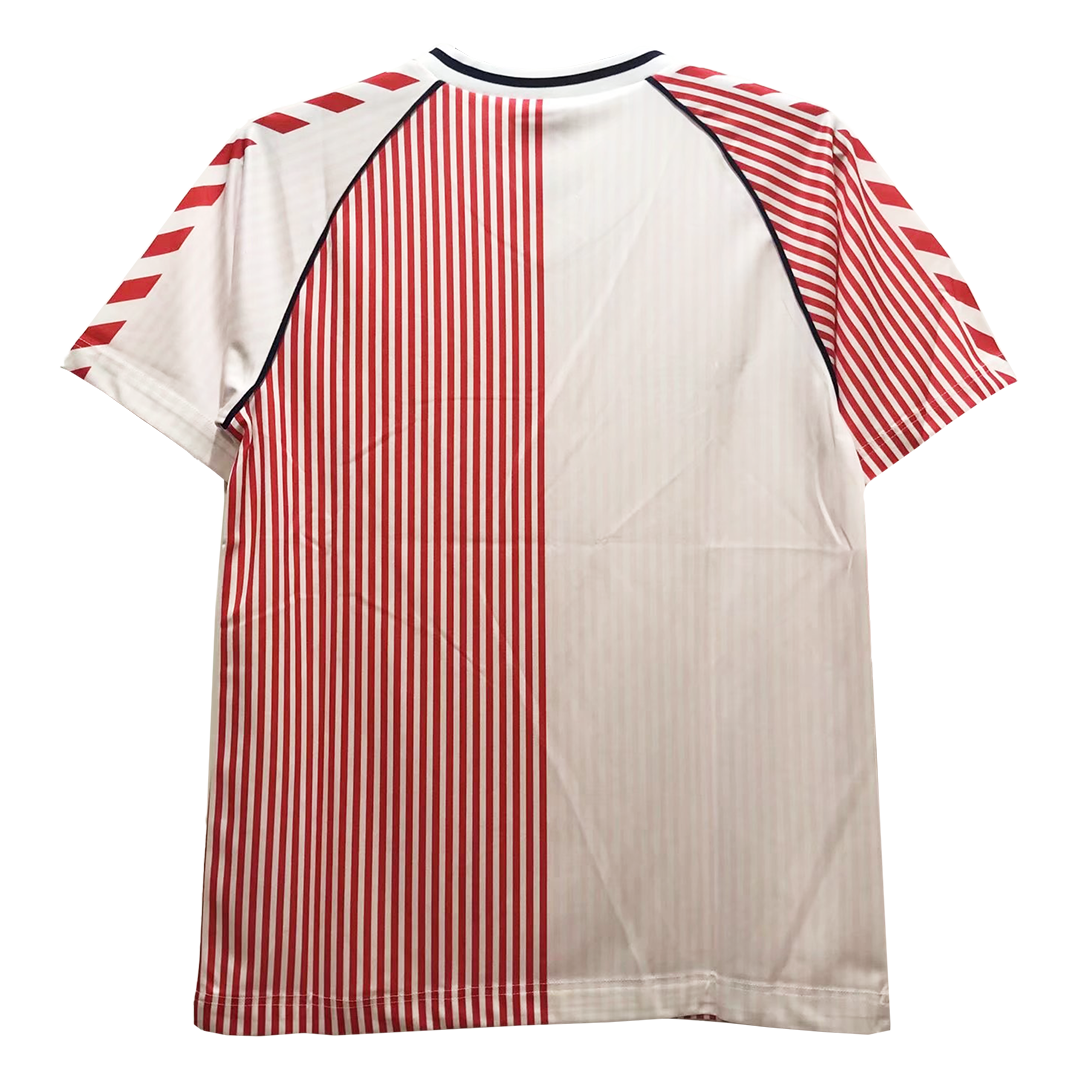 Denmark 1986 Away Pink Retro Jersey