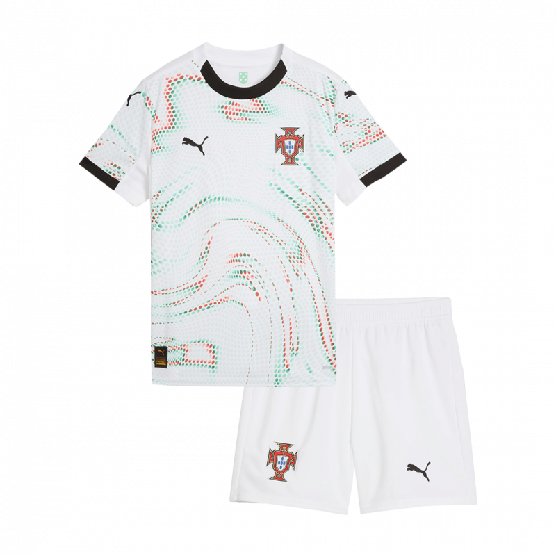 Portugal 2025 Away White Kids Kit