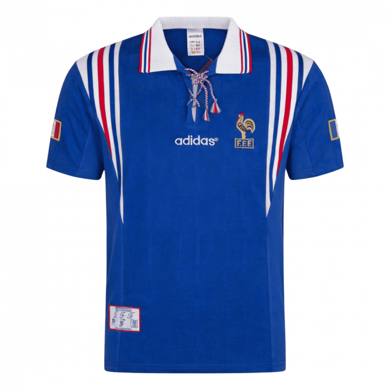 France 1996 Home Blue Retro Jersey