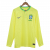 Brazil 2022 Home Yellow Long Sleeve Jersey