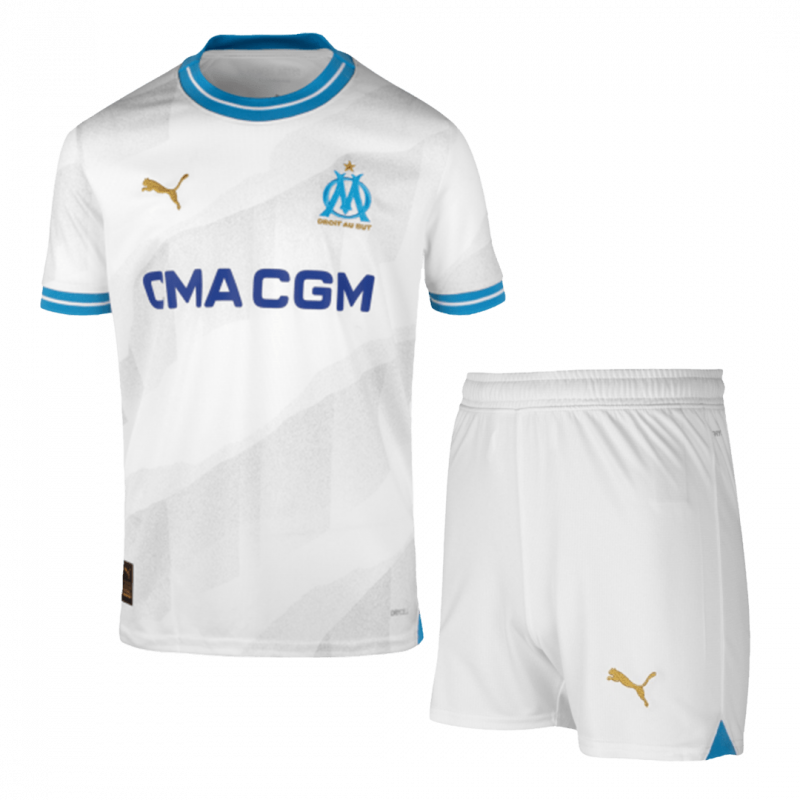 Marseille 2023/24 Home White Kids Kit