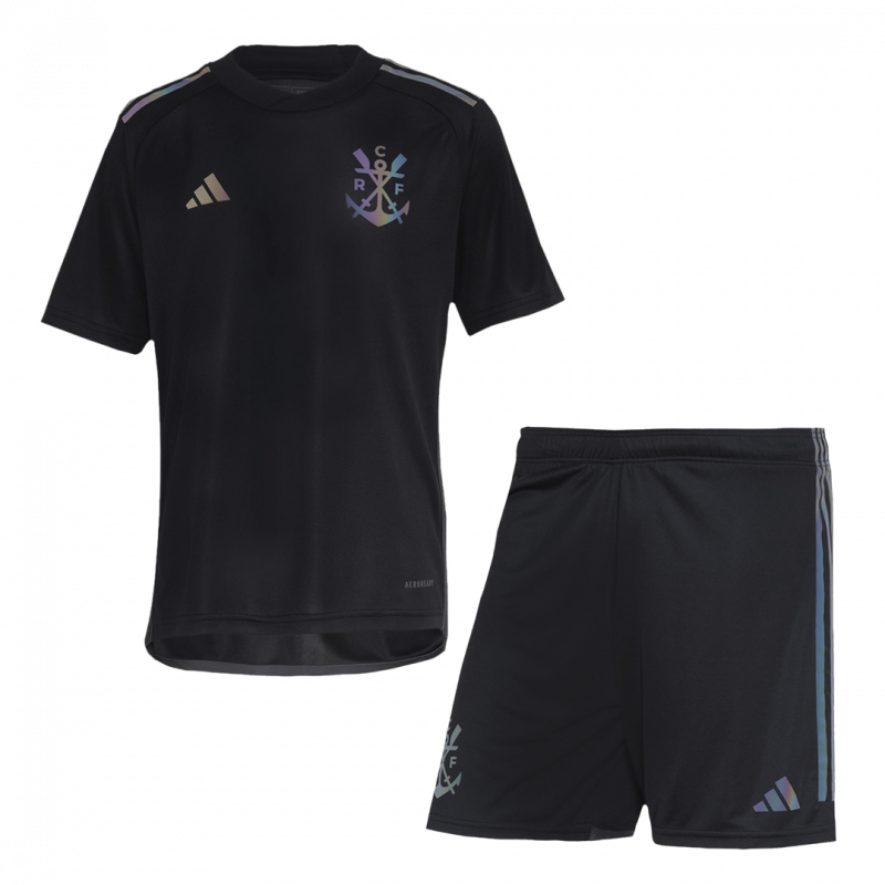 CR Flamengo 2023/24 Third Black Kids Kit