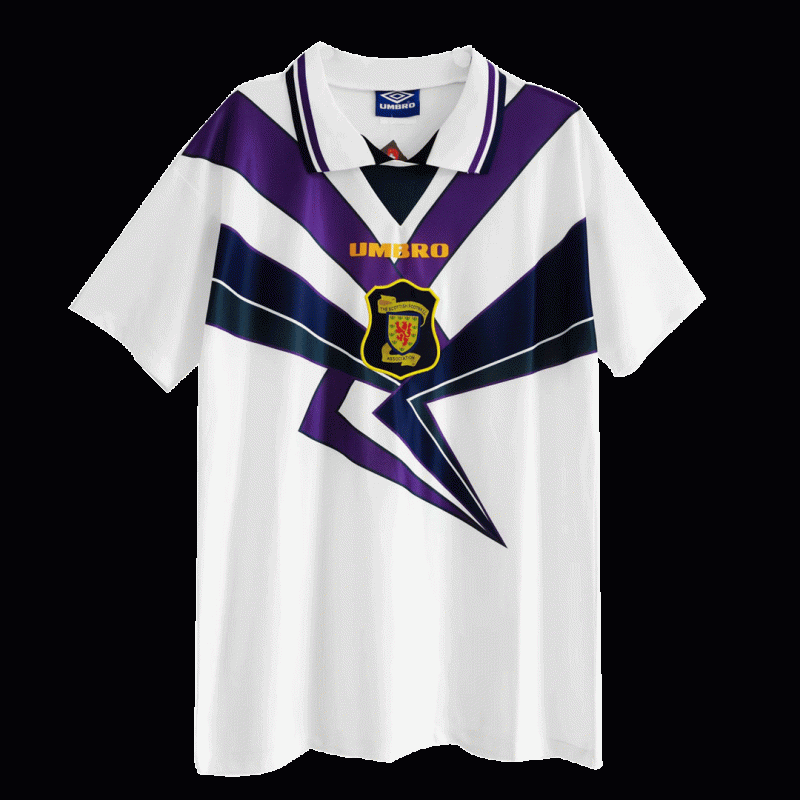 Scotland 1996 Away White Retro Jersey