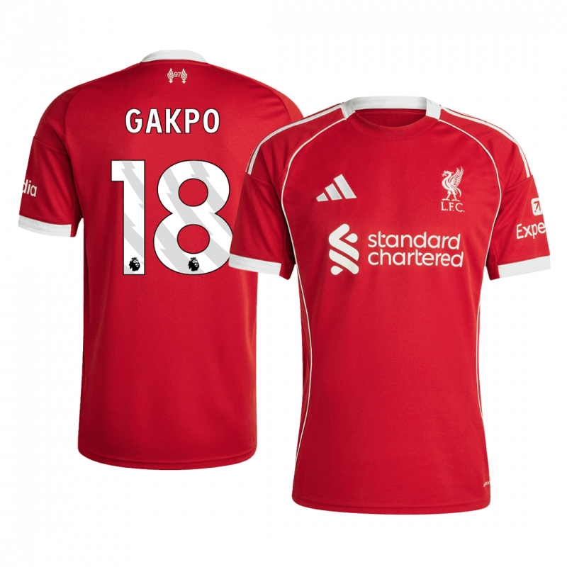 GAKPO #18 Liverpool 2025/26 Home Red Jersey
