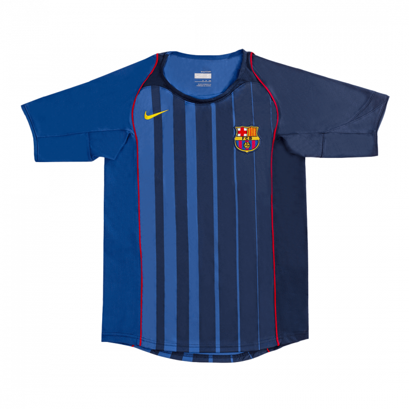 Barcelona 2004/05 Away Blue Retro Jersey