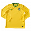 Brazil 2021 Home Yellow Long Sleeve Jersey