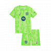 Barcelona 2024/25 Third Green Spotify Logo Without Text UCL Kids Kit