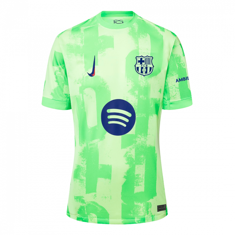 Barcelona 2024/25 Third Green Spotify Logo Without Text Jersey