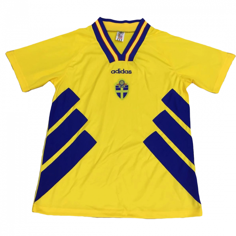 Sweden 1994 Home Yellow Retro Jersey