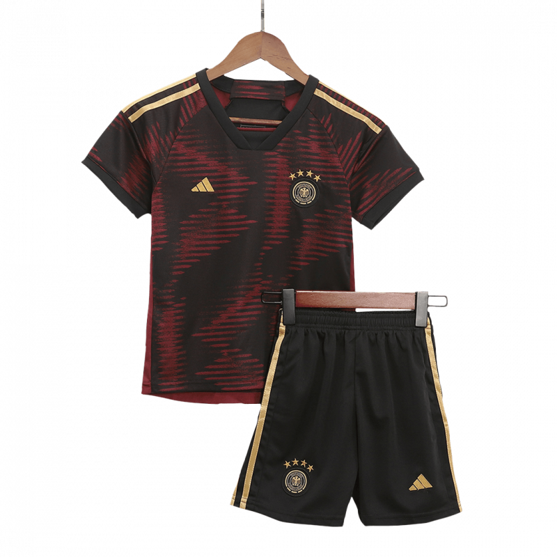 Germany 2022 Away Black Kids Kit