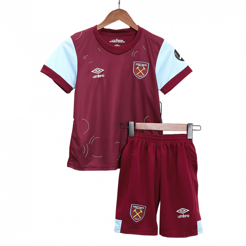 West Ham United 2023/24 Home Red Kids Kit