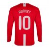 ROONEY #10 Manchester United 2007/08 Home Red Long Sleeve UCL Retro Jersey