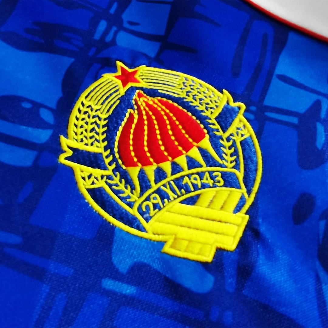 Yugoslavia 1992 Home Blue Retro Jersey