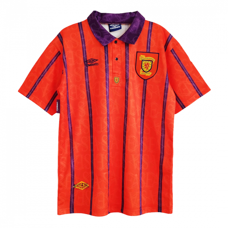 Scotland 1993/95 Away Red Retro Jersey