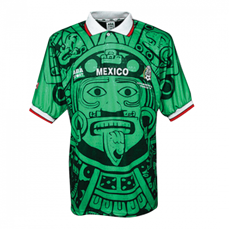 Mexico 1998 Home Green Retro Jersey