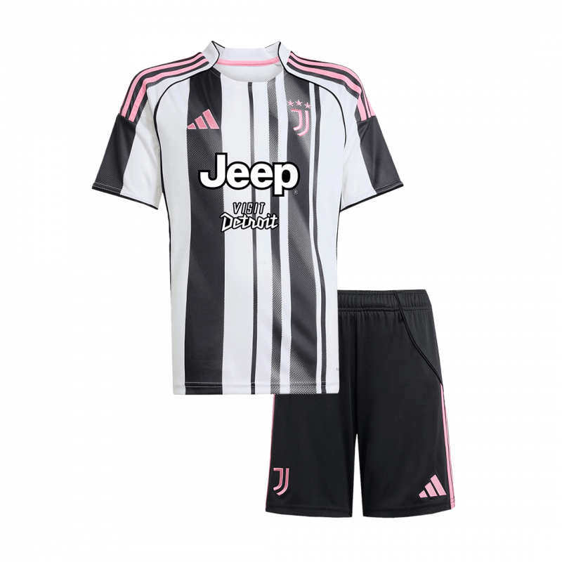Juventus 2025/26 Home Black Kids Kit