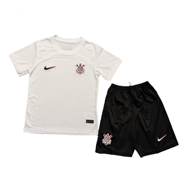 Corinthians 2023/24 Home White Kids Kit