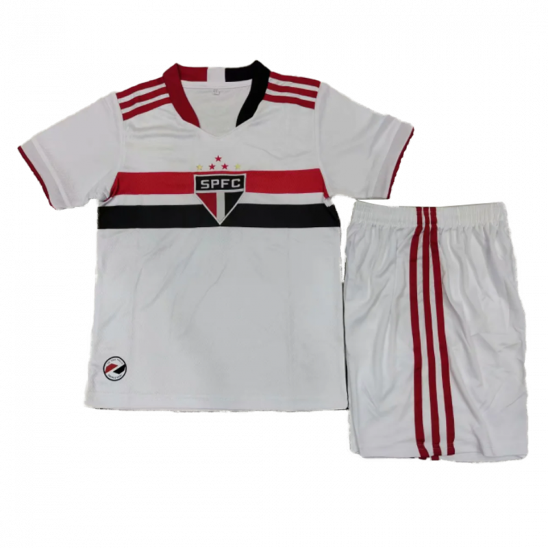 Sao Paulo FC 2021/22 Home White Kids Kit