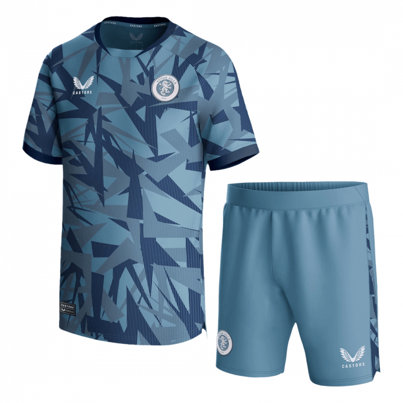 Aston Villa 2023/24 Third Blue Kids Kit