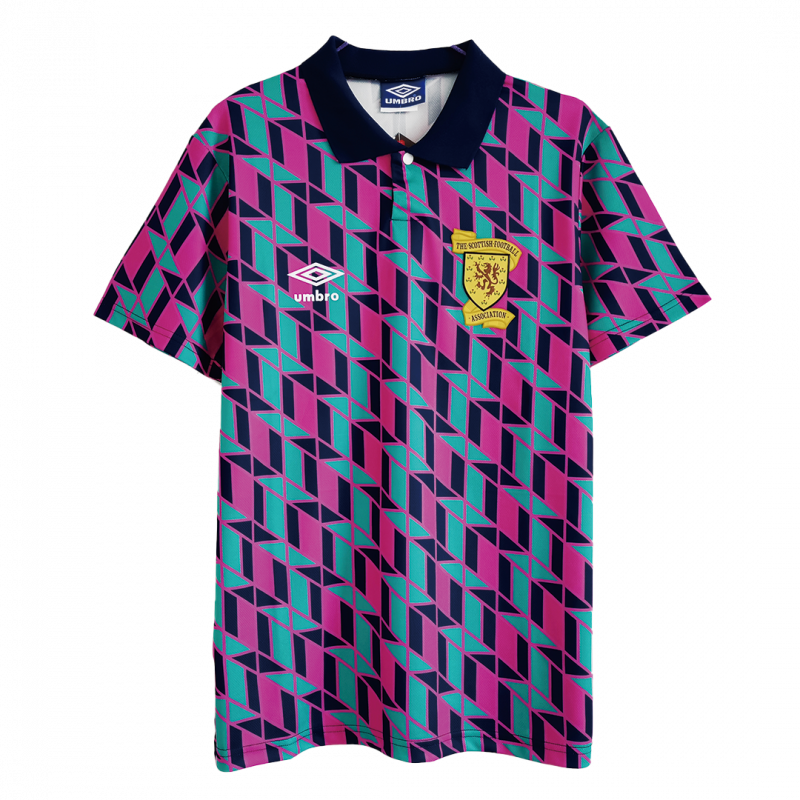 Scotland 1988/89 Away Blue Retro Jersey