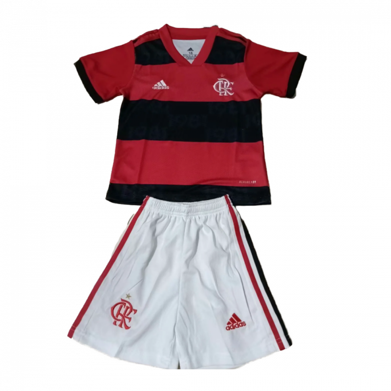 CR Flamengo 2021/22 Home Black Kids Kit