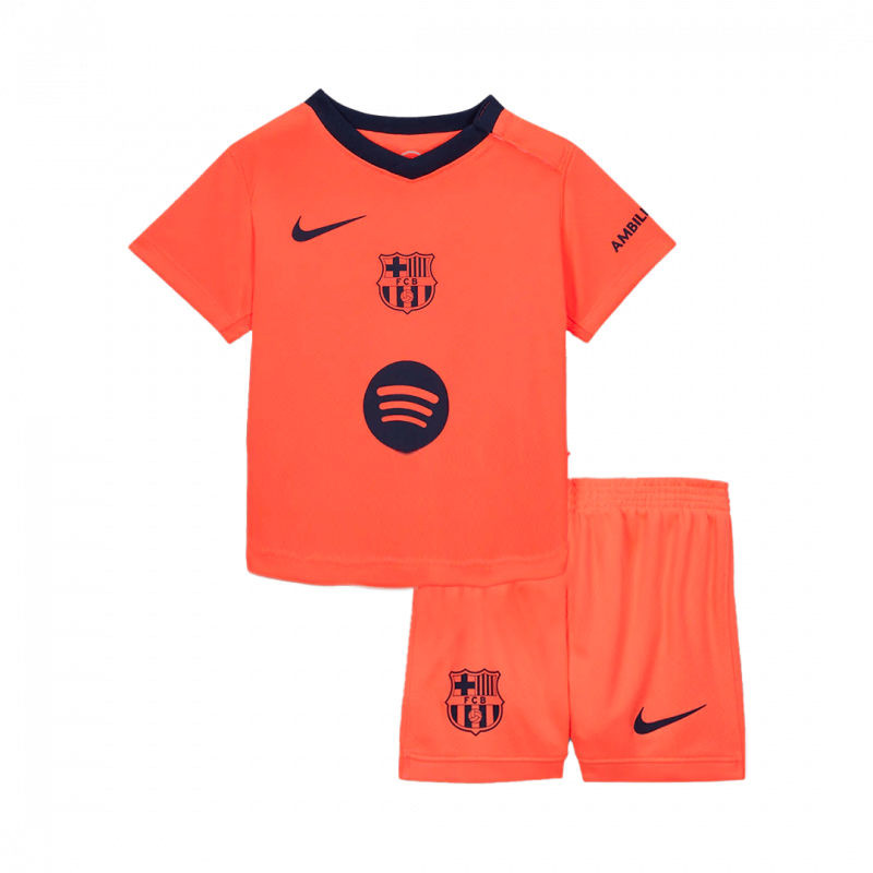 Barcelona 2025/26 Third Orange Kids Kit