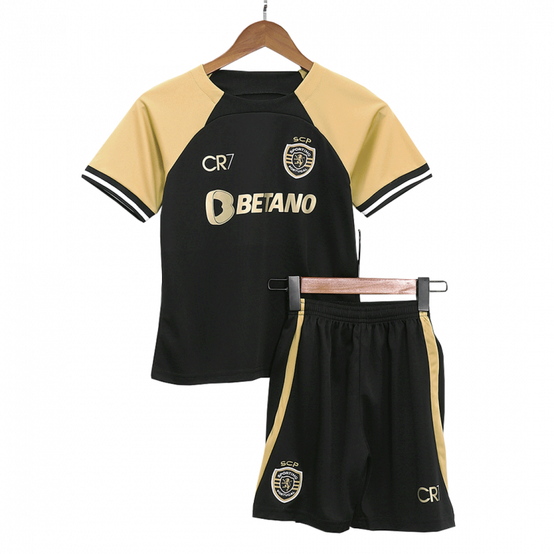 Sporting CP 2023/24 Third Black Kids Kit