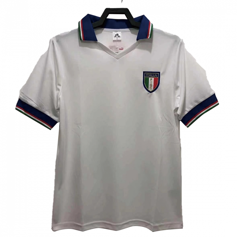 Italy 1982 Away White Retro Jersey