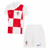 Croatia 2024 Home White Kids Kit