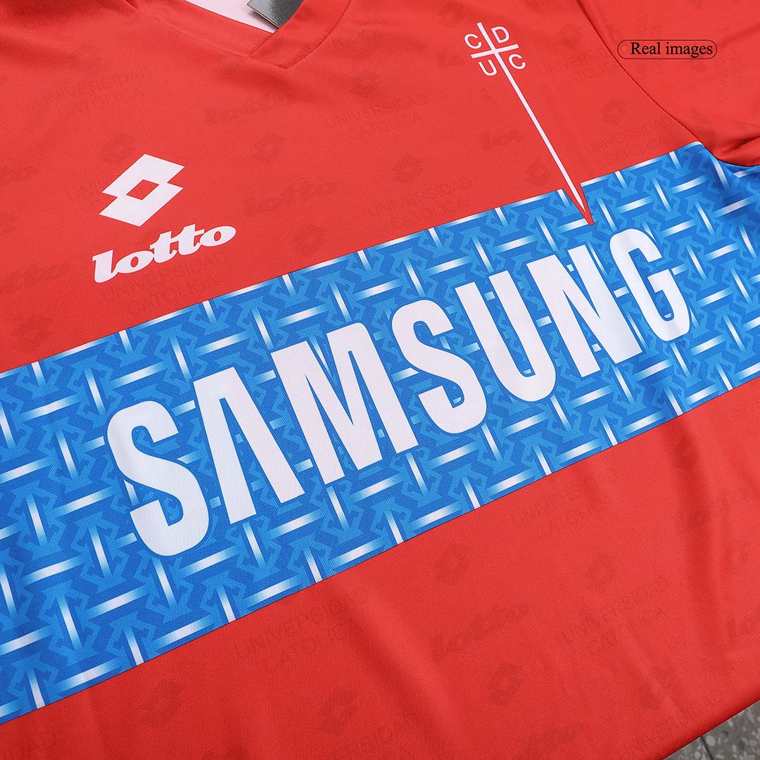 Universidad Catolica 1996 Away Red Retro Jersey