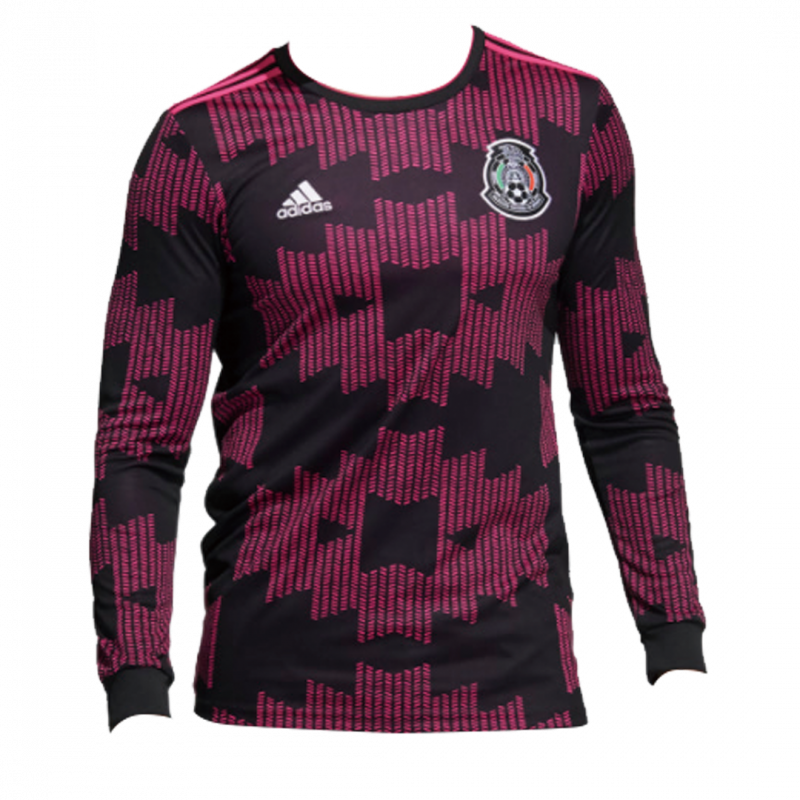 Mexico 2021 Home Black Long Sleeve Jersey