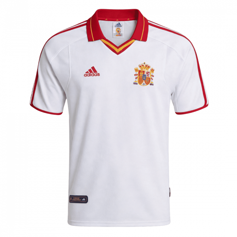 Spain 2000 Away White Retro Jersey