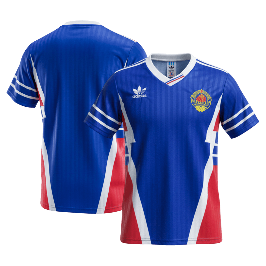 Yugoslavia 1990 Home Blue Retro Jersey