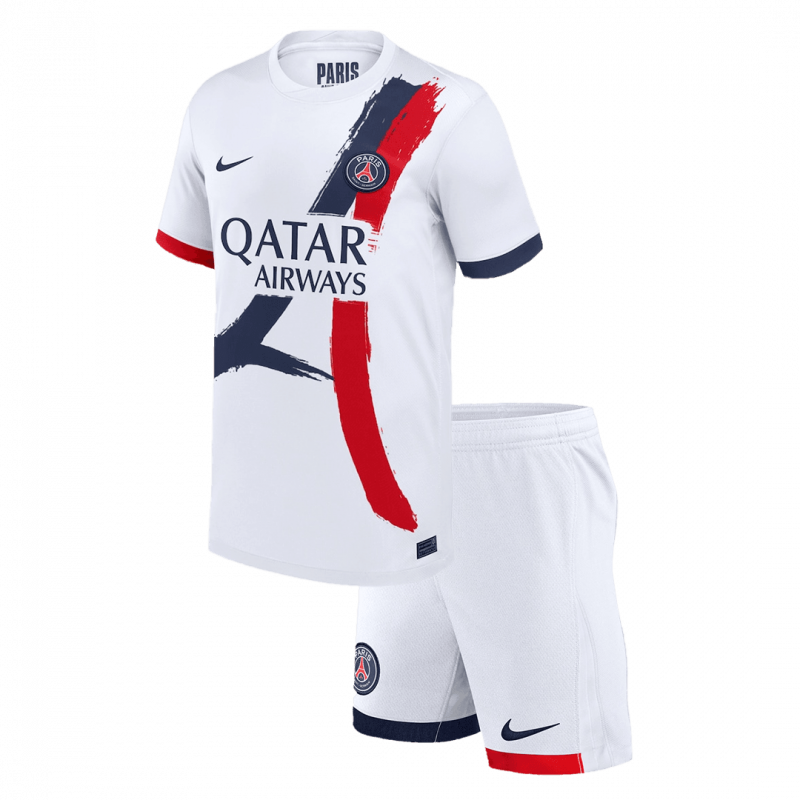 Paris Saint-Germain 2024/25 Away White Kids Kit