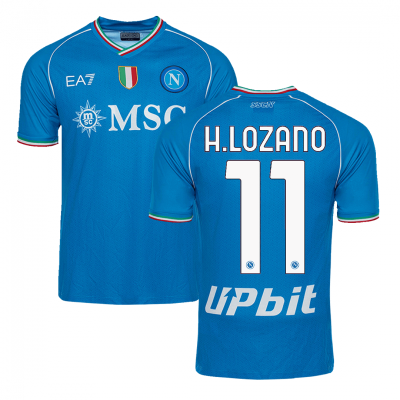 H.LOZANO #11 Napoli 2023/24 Home Blue Jersey