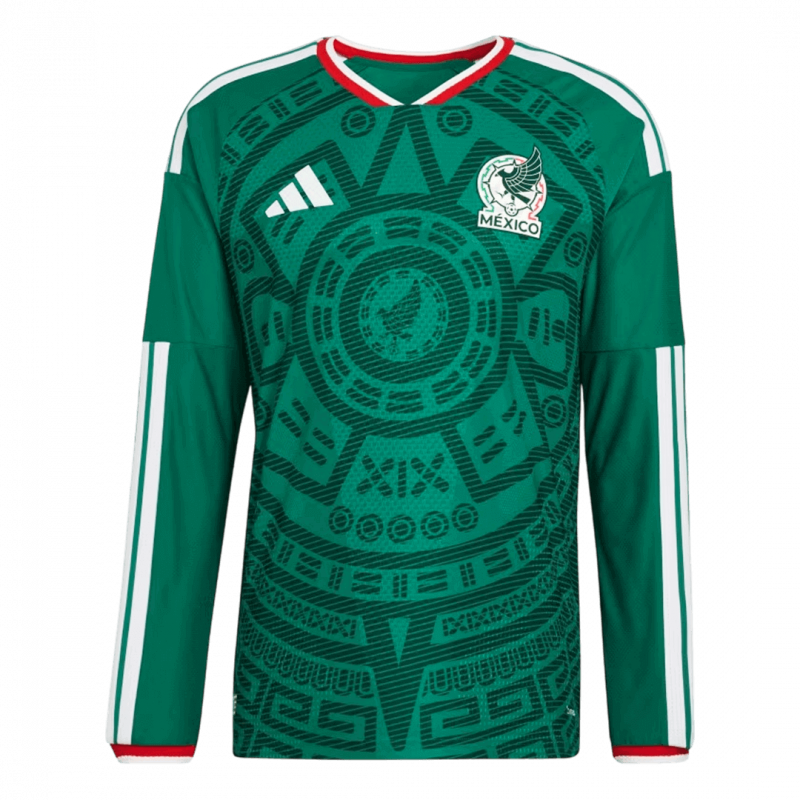 Mexico 2026 Home Green Player Version Long Sleeve Jersey